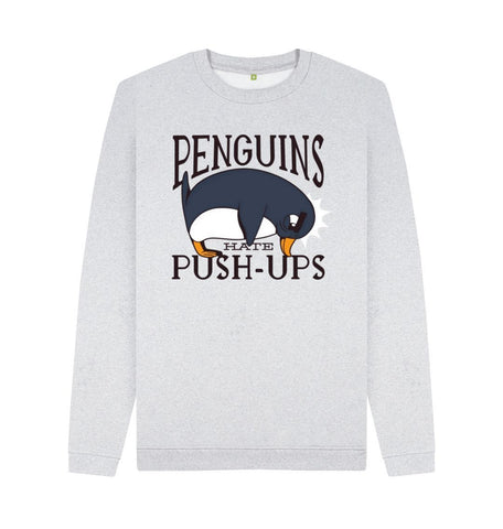 Grey Penguins Hate Push-Ups Men's Remill Sweater