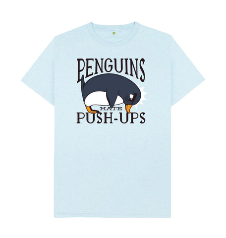 Light Blue Penguins Hate Push-Ups Men's Remill T-Shirt