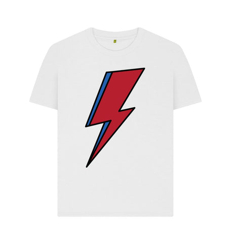 White Lightning Bolt Women's T-Shirt