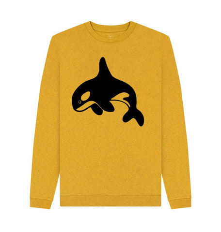 Sunflower Yellow Orca Men's Remill Hoodie