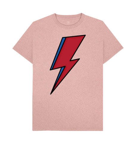 Sunset Pink Lightning Bolt Men's Remill T-Shirt