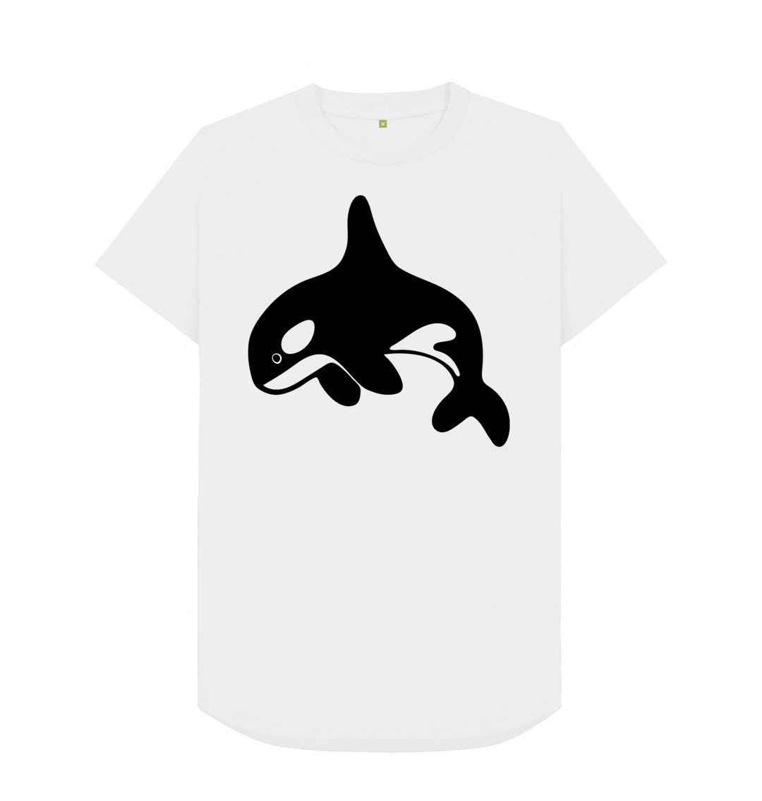 White Orca Men's Longline T-Shirt