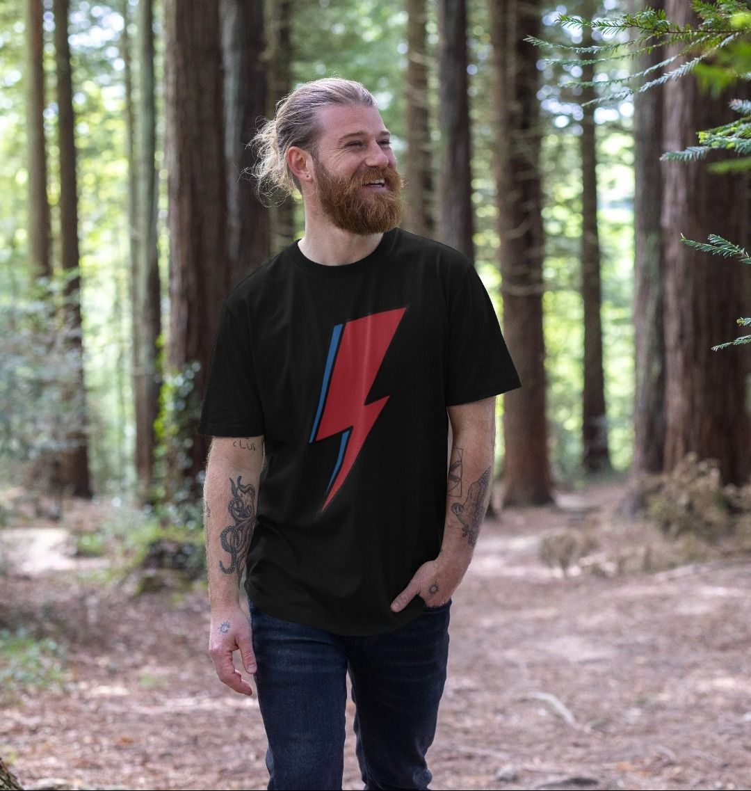 Lightning Bolt Men's Longline T-Shirt