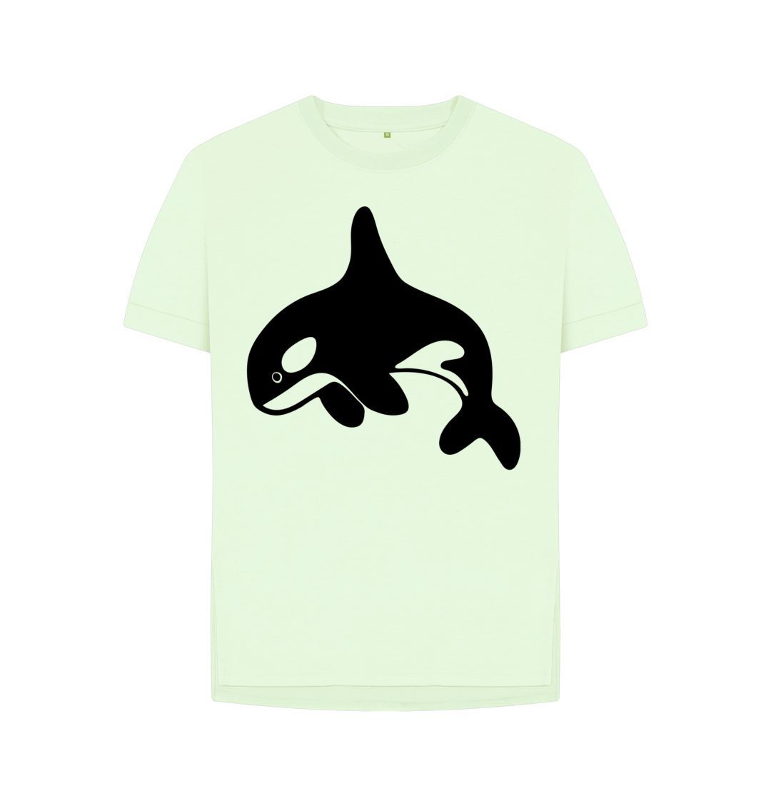 Pastel Green Orca Women's Relaxed Fit Tee