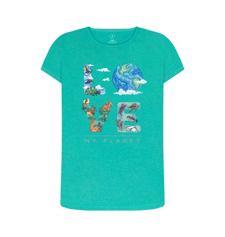 Seagrass Green Love My Planet Women's Remill T-shirt