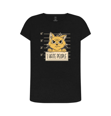 Black I Hate People Women's Remill T-Shirt