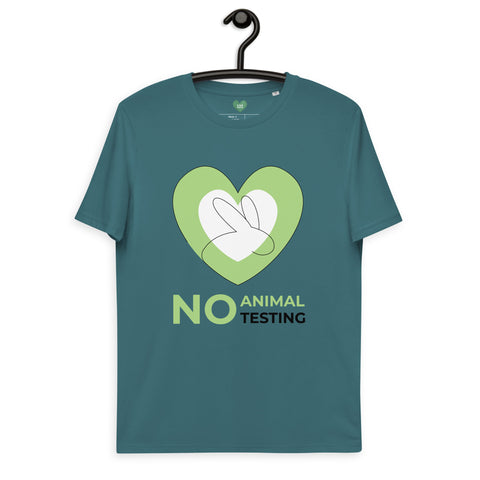 No Animal Testing Unisex Organic Cotton T-Shirt