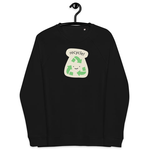 Recycle Unisex Organic Raglan Sweatshirt