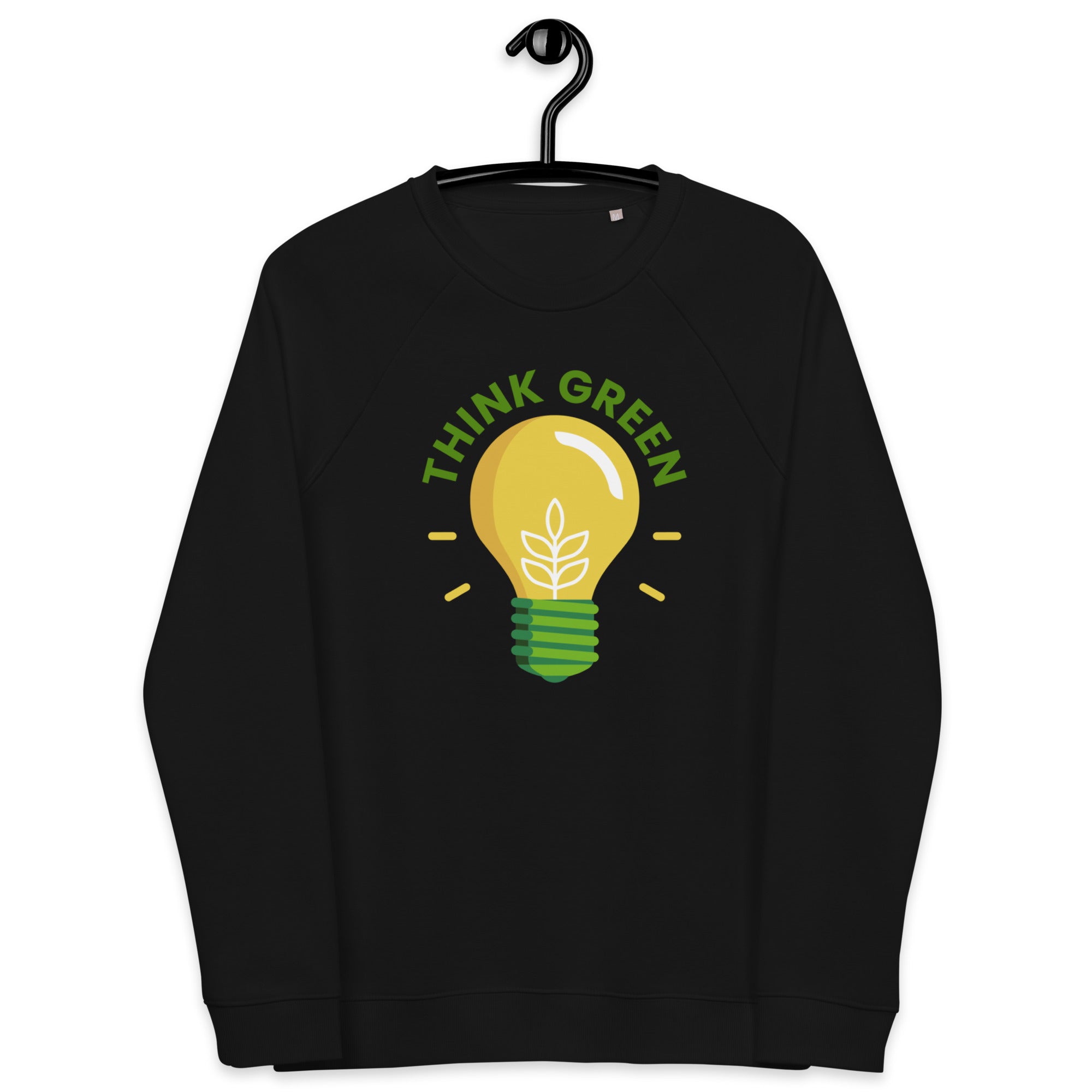 Think Green Unisex Organic Raglan Sweatshirt
