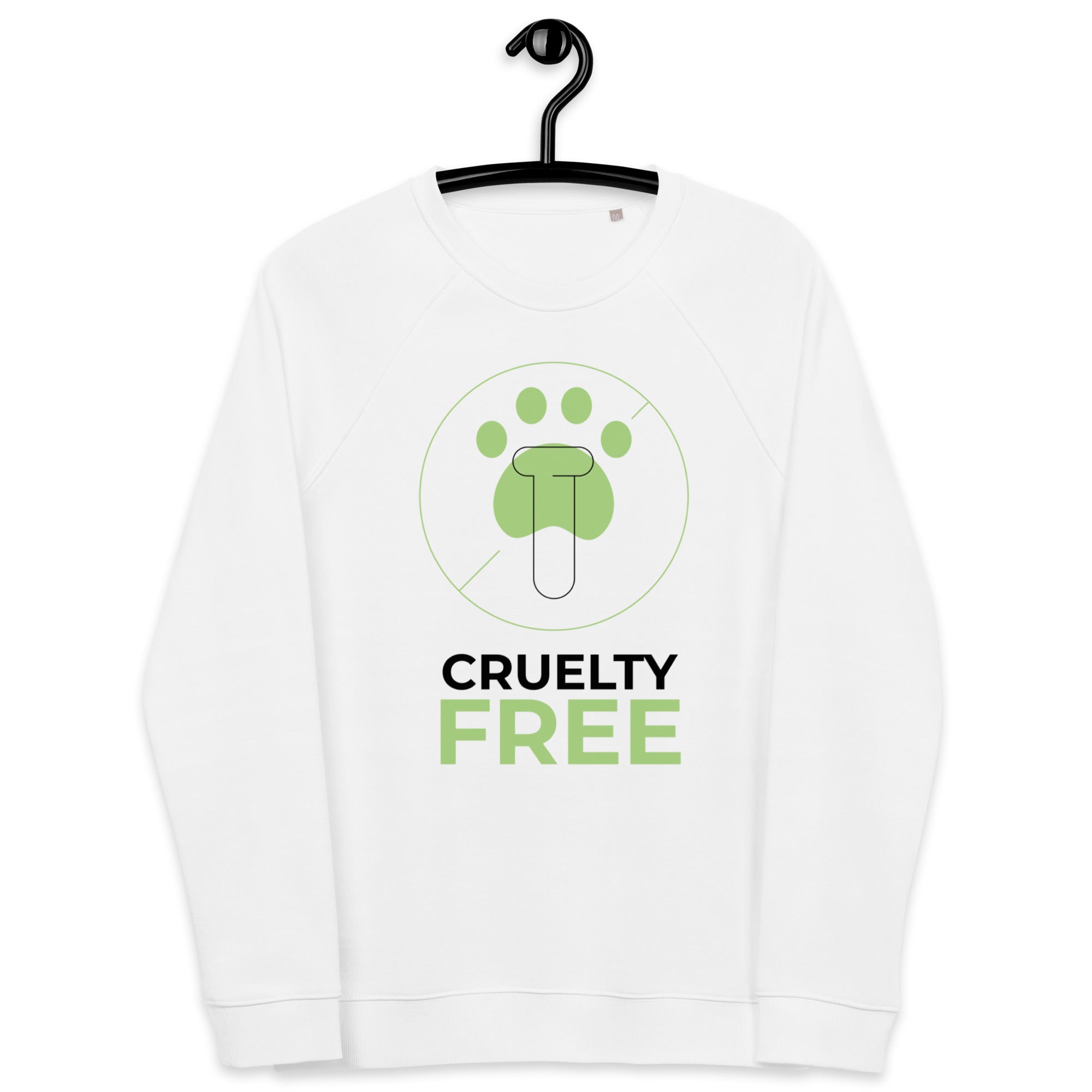Cruelty Free Unisex Organic Raglan Sweatshirt