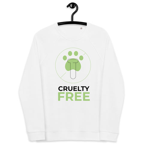 Cruelty Free Unisex Organic Raglan Sweatshirt