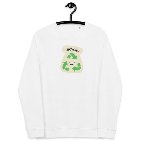Recycle Unisex Organic Raglan Sweatshirt