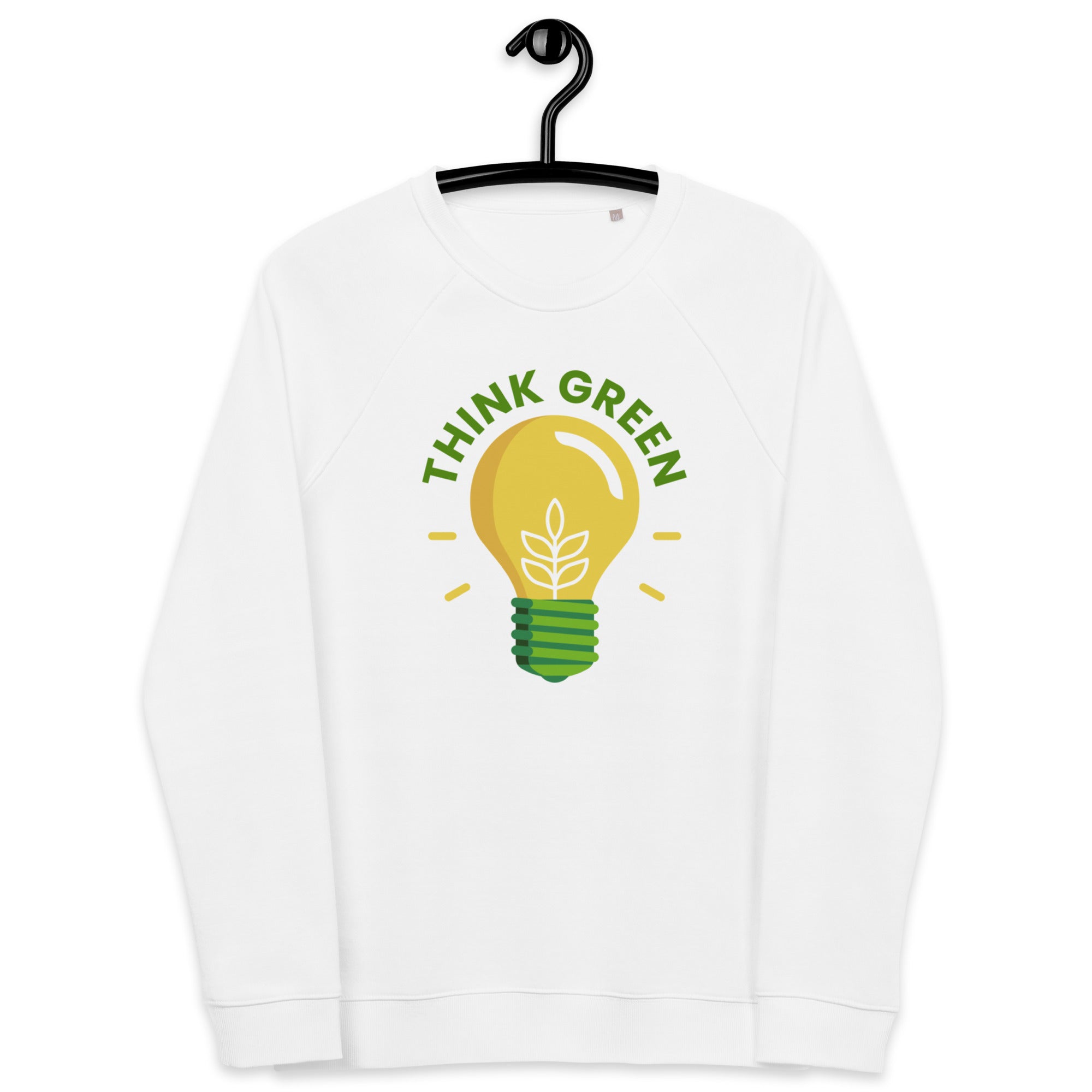 Think Green Unisex Organic Raglan Sweatshirt