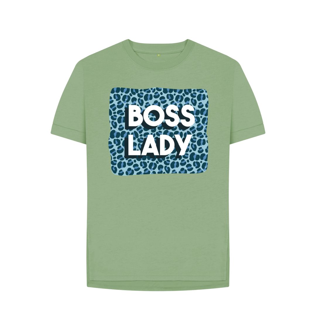 Sage Boss Lady Women's Relaxed Fit Tee