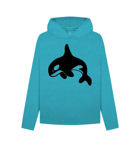 Ocean Blue Orca Women's Remill Relaxed Fit Hoodie
