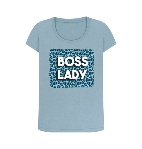 Stone Blue Boss Lady Women's Scoop Neck T-Shirt