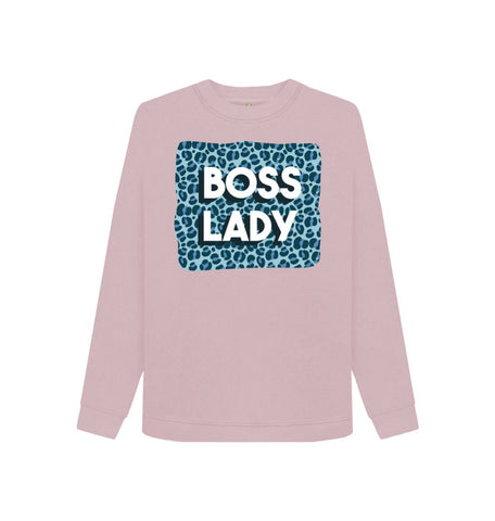 Mauve Boss Lady Women's Crewneck Sweater