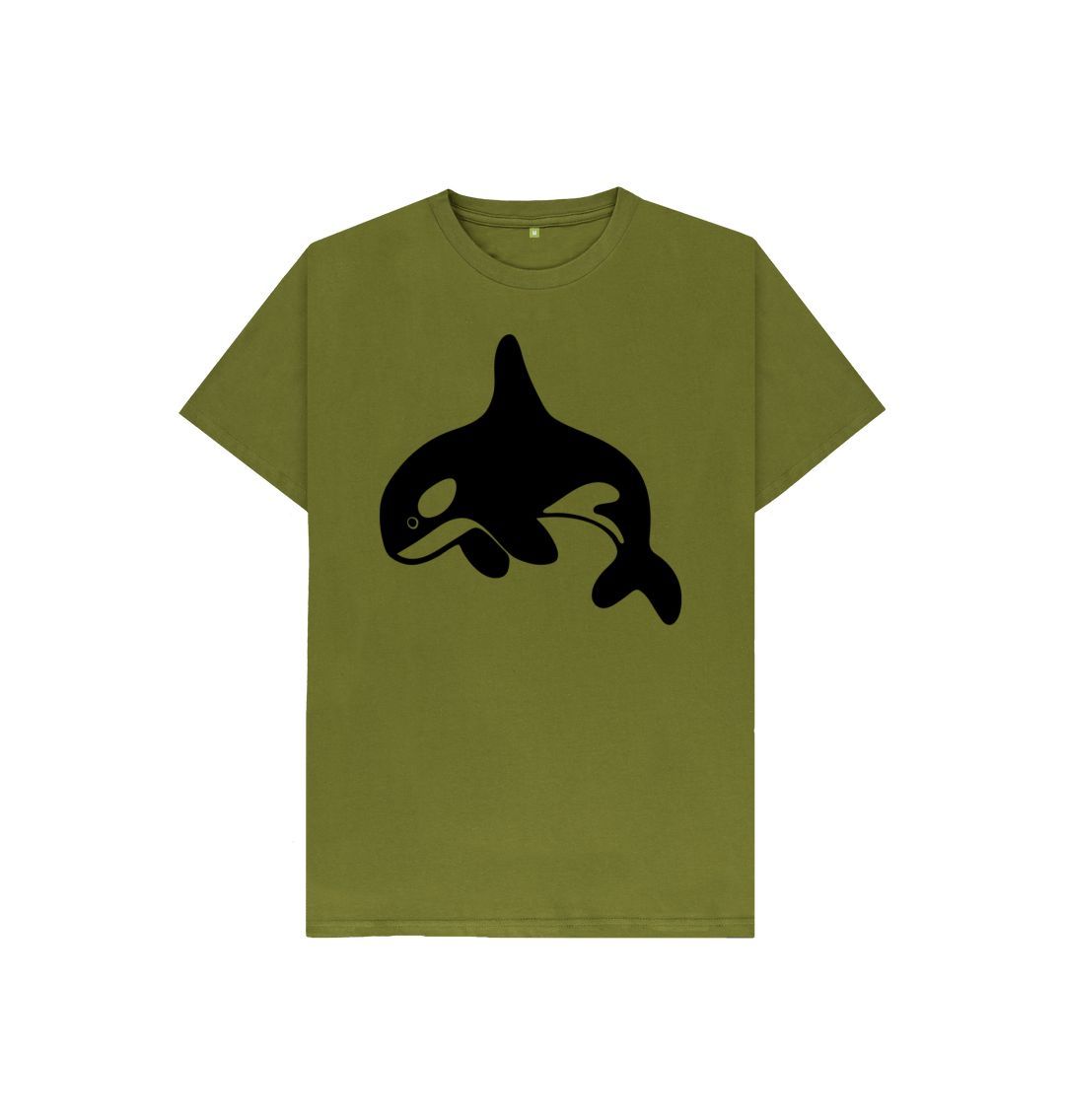 Moss Green Orca Kids T-Shirt