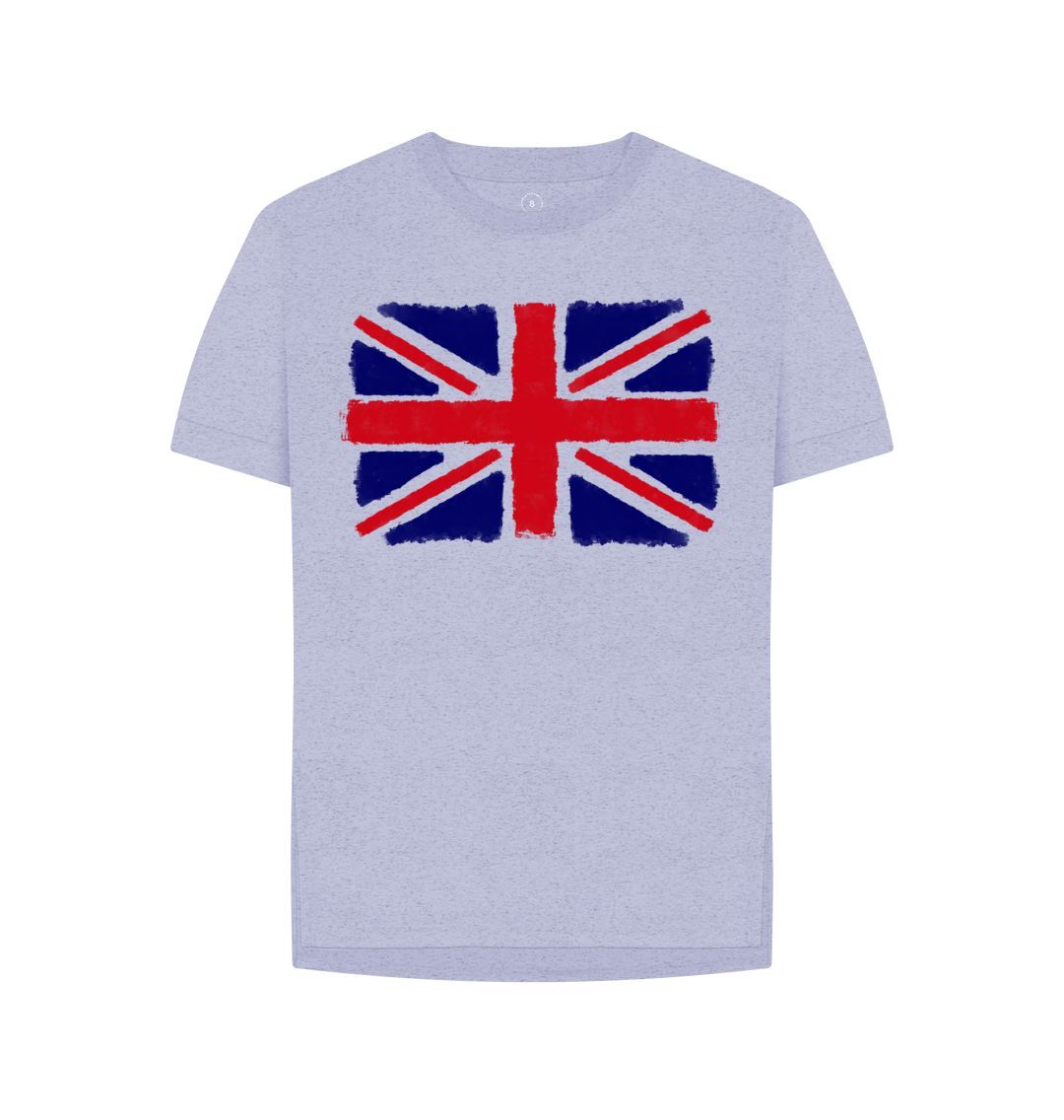 Lavender Union Jack Women's Remill Relaxed Fit T-Shirt