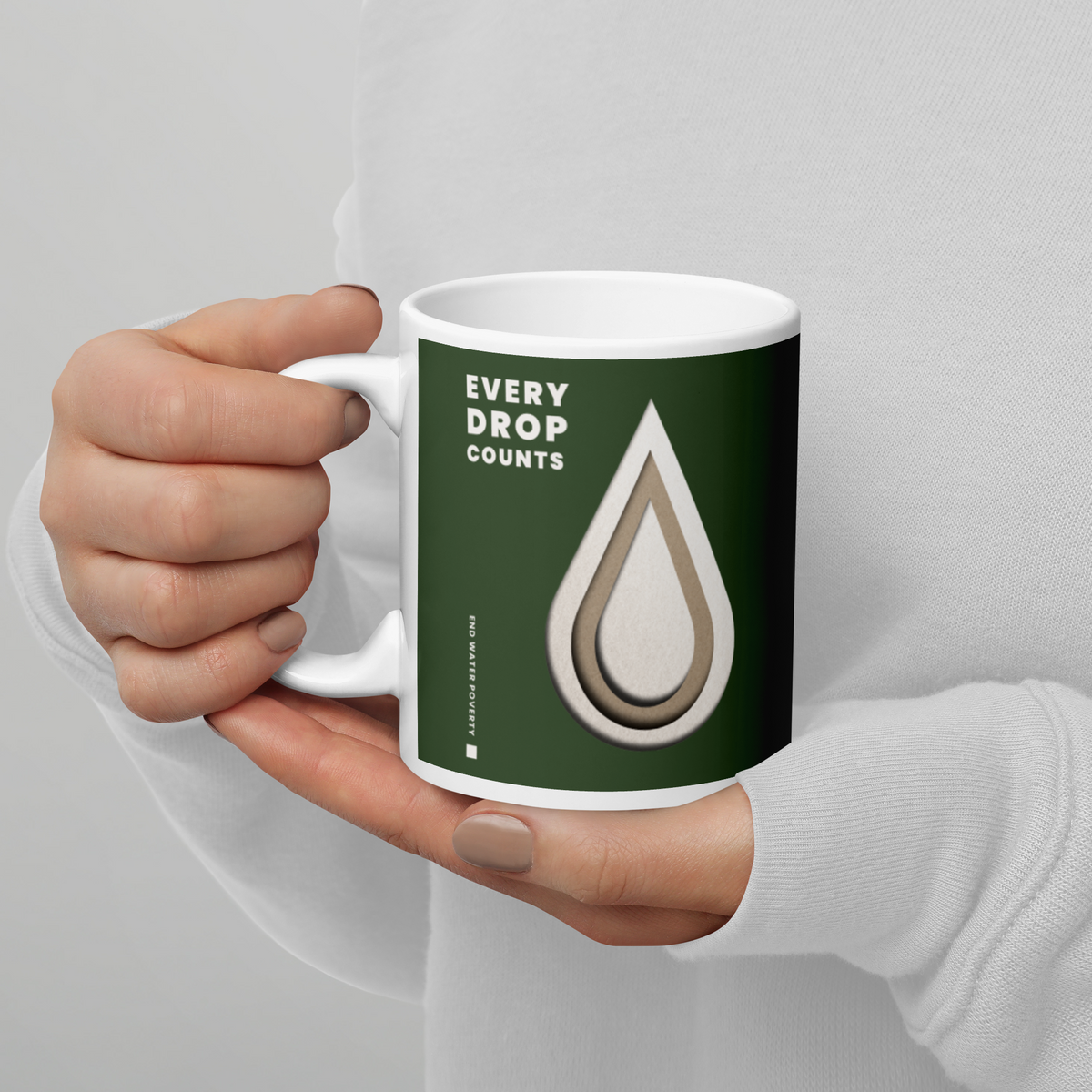 Every Drop Counts, End Water Poverty Coffee Mug