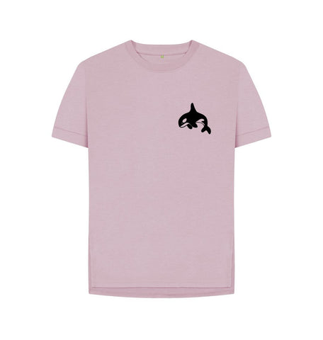 Mauve Small Orca Women's Relaxed Fit Tee