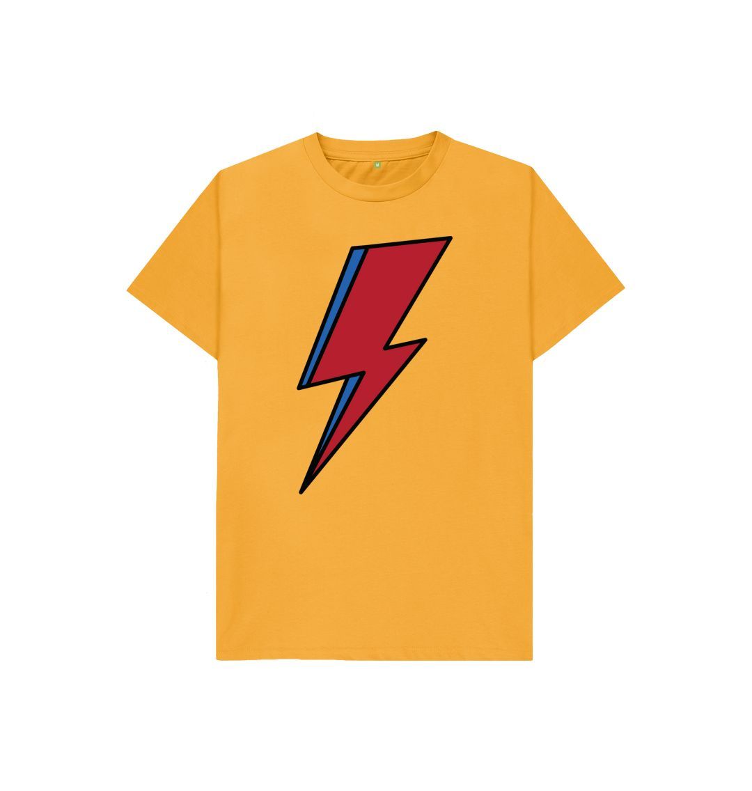 Mustard Lightning Bolt Kids T-Shirt