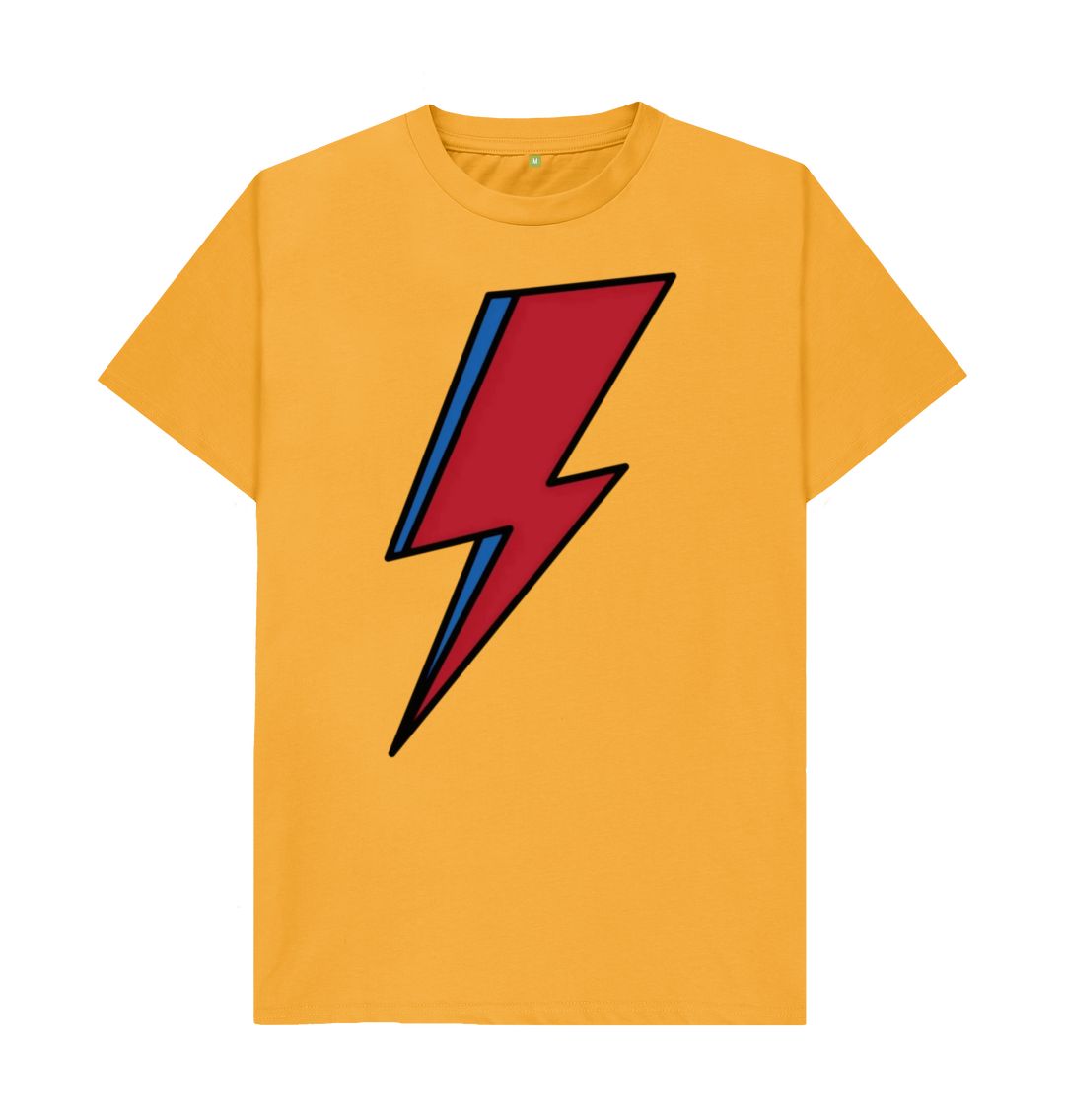 Mustard Lightning Bolt Men's T-Shirt