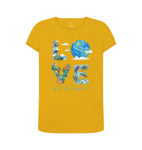 Sunflower Yellow Love My Planet Women's Remill T-shirt