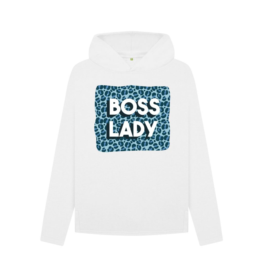 White Boss Lady Women's Relaxed Fit Hoodie