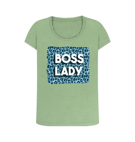 Sage Boss Lady Women's Scoop Neck T-Shirt