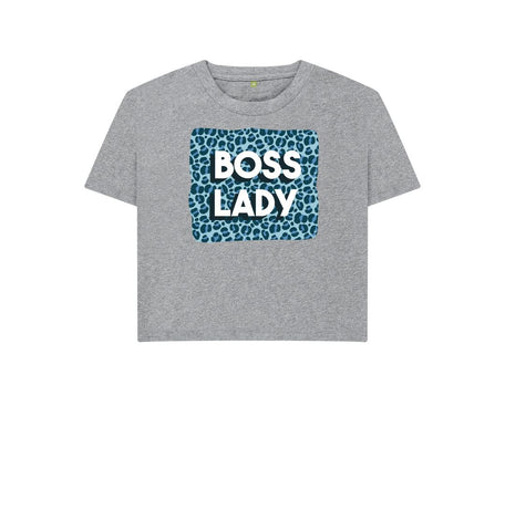 Athletic Grey Boss Lady Women's Boxy Tee