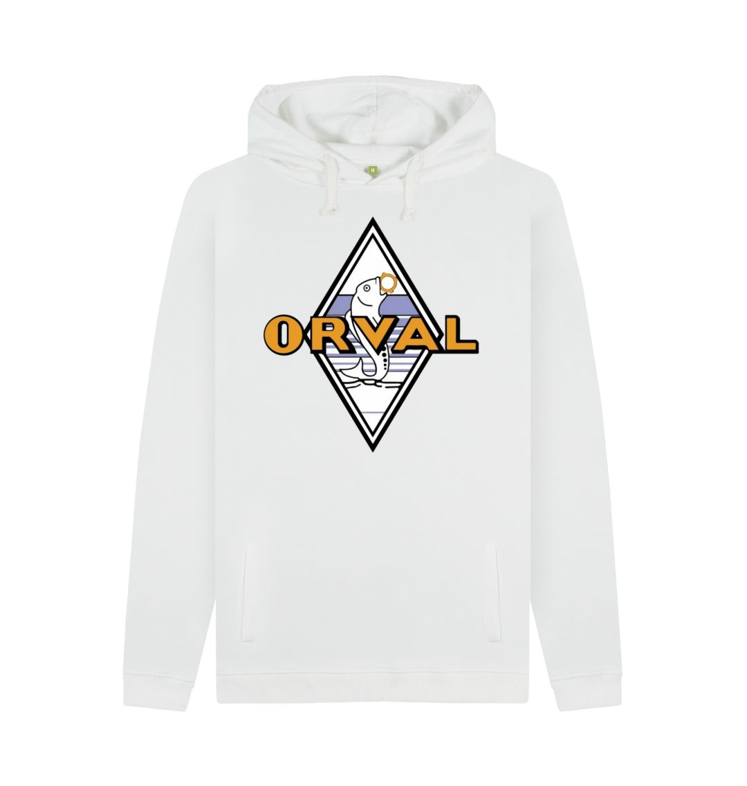 White Orval Men's Pullover Hoodie