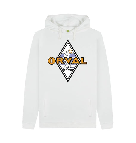 White Orval Men's Pullover Hoodie
