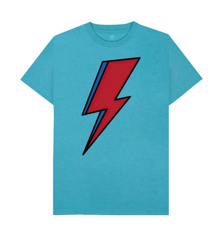 Ocean Blue Lightning Bolt Men's Remill T-Shirt