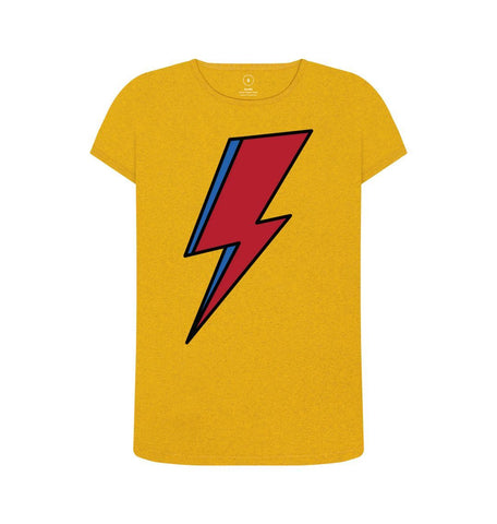 Sunflower Yellow Lightning Bolt Women's Remill T-Shirt