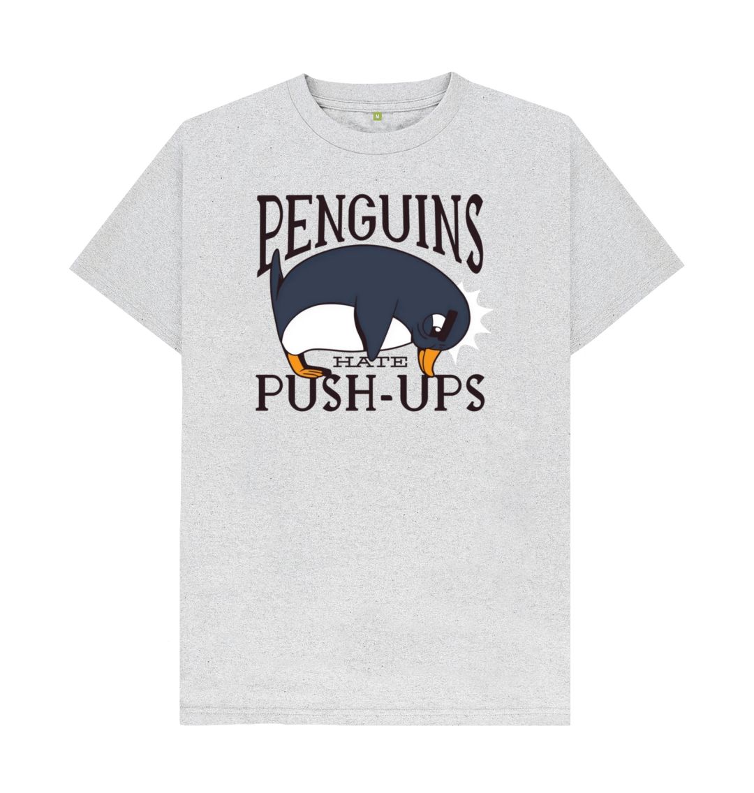 Grey Penguins Hate Push-Ups Men's Remill T-Shirt