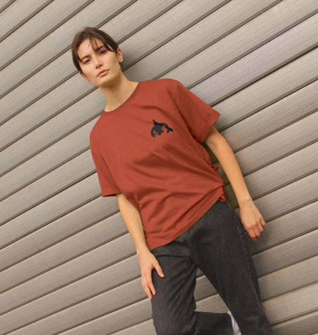 Small Orca Women's Relaxed Fit Tee