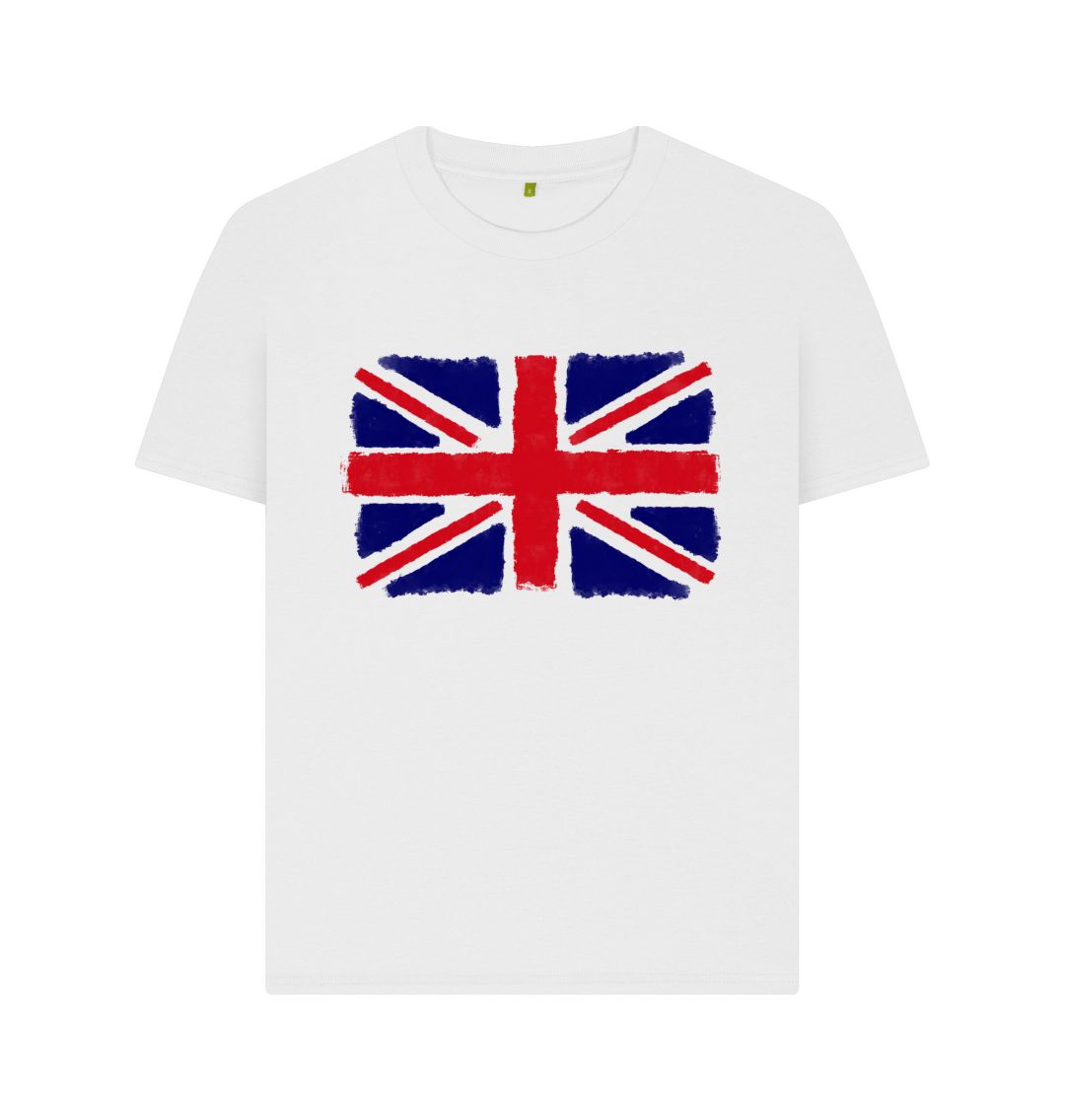 White Union Jack Women's T-Shirt