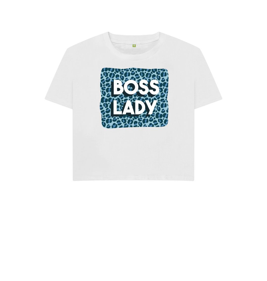 White Boss Lady Women's Boxy Tee