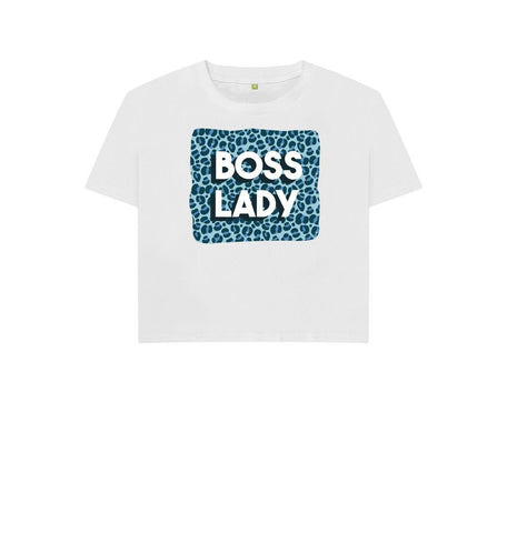 White Boss Lady Women's Boxy Tee