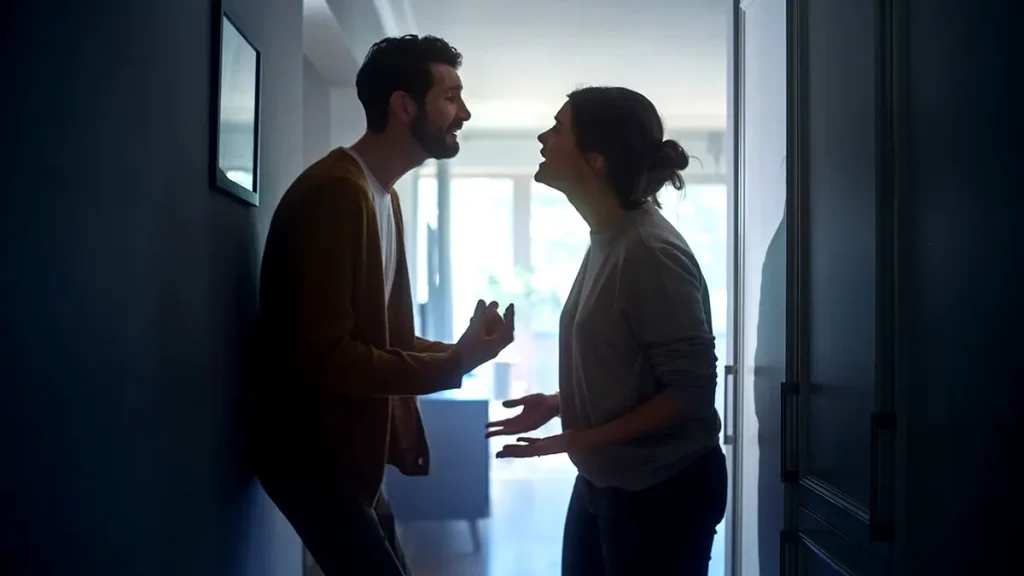 Couple arguing