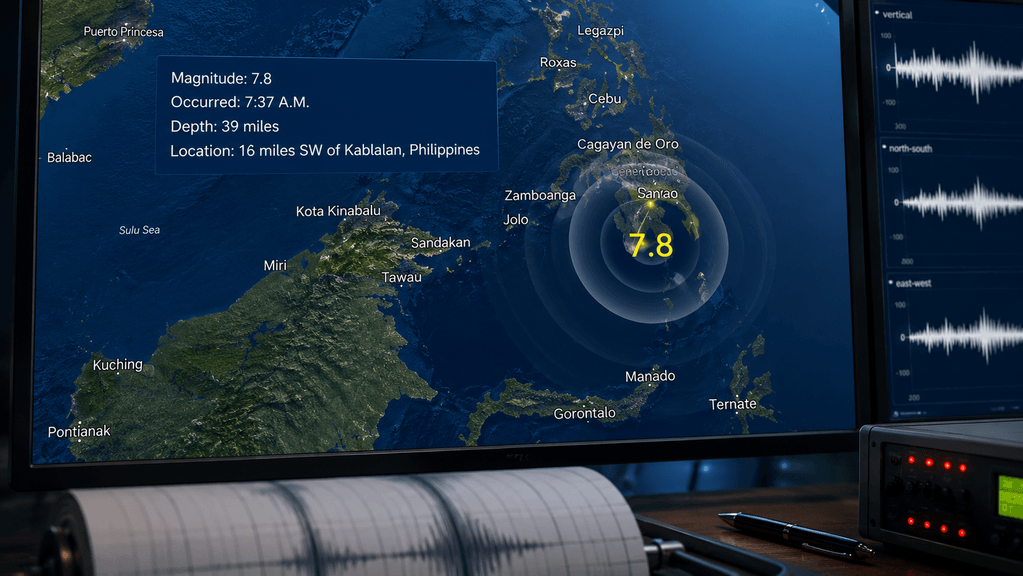 Magnitude 7.8 Earthquake in the Philippines